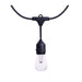 SATCO/NUVO 24 Foot LED String Light [12] S14 Lamps RGBTW 120V Dimmable Black Wire Infrared Remote (S8031R1)