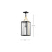 SATCO/NUVO Holden Hanging Pendant Gold And Black Finish Clear Glass (60-8505)