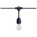 SATCO/NUVO 24 Foot LED String Light [12] S14 Lamps 2700K 120V Non-Dimmable Black Wire (S8020R1)