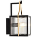 SATCO/NUVO Holden Small Outdoor Lantern Gold And Black Finish Clear Glass (60-8501)