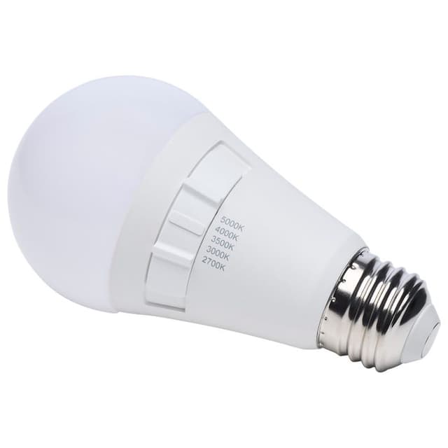 SATCO/NUVO 12W A19 LED Medium E26 Base CCT Selectable 2700K/3000K/3500K/4000K/5000K 120V 90 CRI Non-Dimmable White (S11772R1)