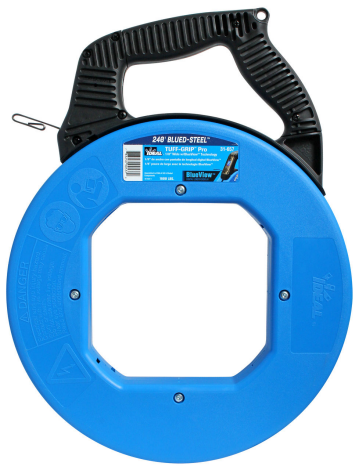 Ideal 240 Foot Blued-Steel Fish Tape With Blueview Display (31-657)