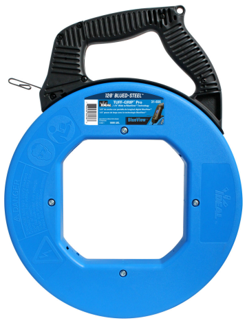 Ideal 120 Foot Blued-Steel Fish Tape With Blueview Display (31-656)