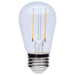 SATCO/NUVO 1W LED String Light Replacement S14 Lamp Medium E26 Base 67Lm 2700K 120V Non-Dimmable Clear 4-Pack (S8021R1)