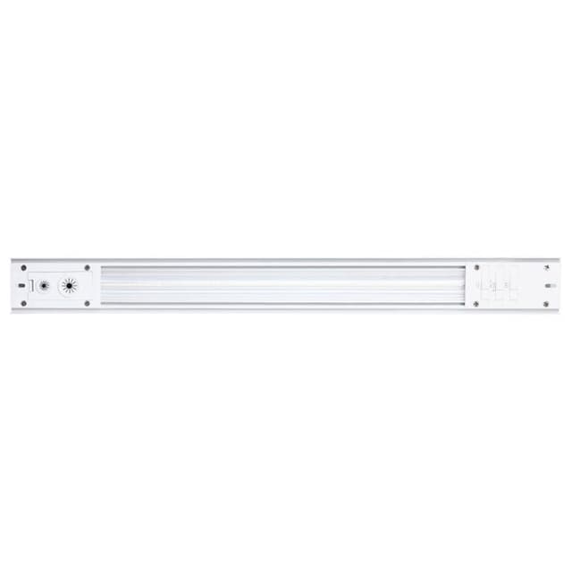 SATCO/NUVO 2 Foot LED Connectable Linear Strip Up And Down Wattage/CCT Selectable 15W/20W/25W 3000K/4000K/5000K 120-347V 80 CRI Dimmable White (65-1180)