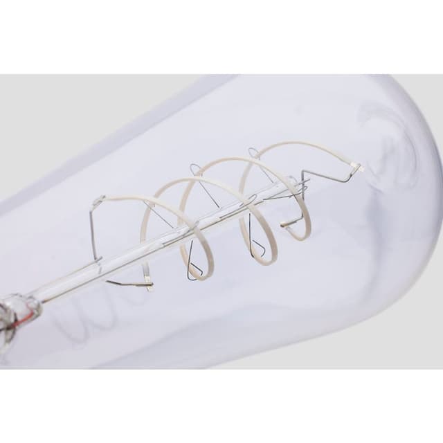 SATCO/NUVO 6W ST19 LED Reminiscent Flex Gray Coil Filament E26 Base 3000K 120V 500Lm 93 CRI Dimmable Clear (S11529)