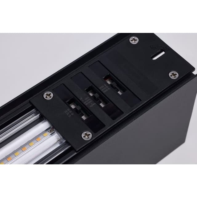SATCO/NUVO 2 Foot LED Connectable Linear Strip Up And Down Wattage/CCT Selectable 15W/20W/25W 3000K/4000K/5000K 120-347V 80 CRI Dimmable Black (65-1280)