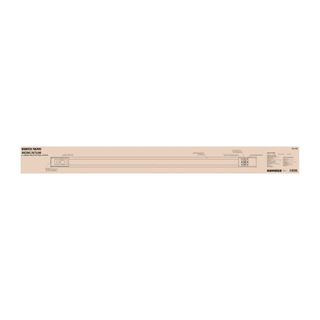 SATCO/NUVO 4 Foot LED Connectable Linear Strip Up And Down Wattage/CCT Selectable 30W/40W/50W 3000K/4000K/5000K 120-347V 80 CRI Dimmable White (65-1181)