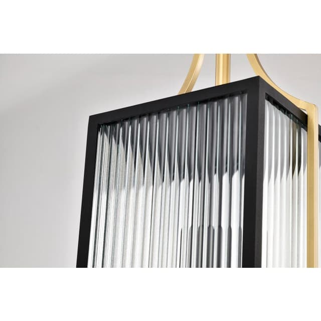 SATCO/NUVO Holden Hanging Pendant Gold And Black Finish Clear Glass (60-8505)