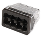 Ideal In-Sure Push-In Wire Connector Model 90 8-Port Black 150 Per Jar (30-1090J)