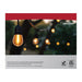 SATCO/NUVO 24 Foot LED String Light [12] S14 Lamps 2700K 120V Non-Dimmable Black Wire (S8020R1)