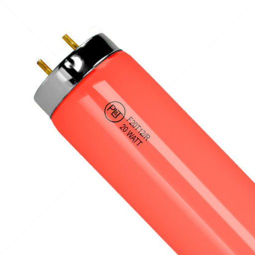 Industrial 20W Fluorescent Red 24 Inch T12 Medium Bi-Pin Base (F20T12/RED)