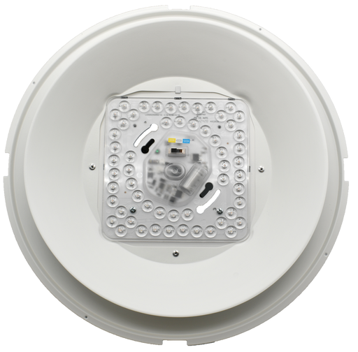 ETI MWFM-13-8CP3-SV-TD-WH​ Midwest Flush Mount 13 Inch 22W 120V 1800Lm CCT Selectable 3000K/4000K/5000K Triac Dimming White (C01183401A)