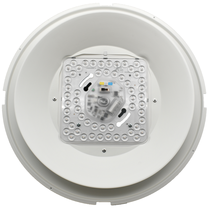 ETI MWFM-13-8CP3-SV-TD-WH​ Midwest Flush Mount 13 Inch 22W 120V 1800Lm CCT Selectable 3000K/4000K/5000K Triac Dimming White (C01183401A)