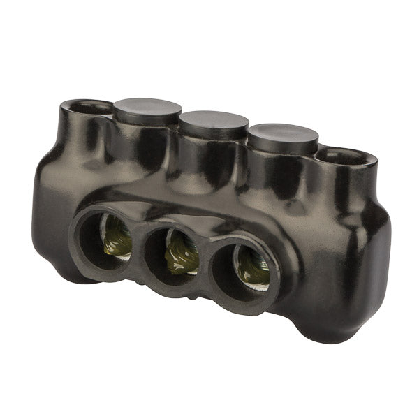 NSI 3/0-6 AWG Polaris Insulated Multi-Tap Connector 3-Port Dual Sided Entry And Mountable-3 Per Pack (IPLMD3/0-3)