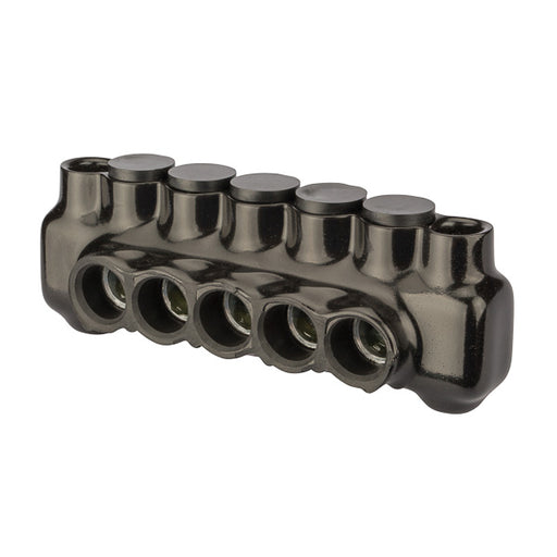 NSI 3/0-6 AWG Polaris Insulated Multi-Tap Connector 5 Port Dual Sided Entry And Mountable-2 Per Pack (IPLMD3/0-5)