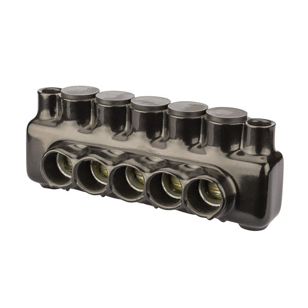 NSI 500 MCM-4 AWG Polaris Insulated Multi-Tap Connector 5 Port Dual Sided Entry And Mountable-2 Per Pack (IPLMD500-5)