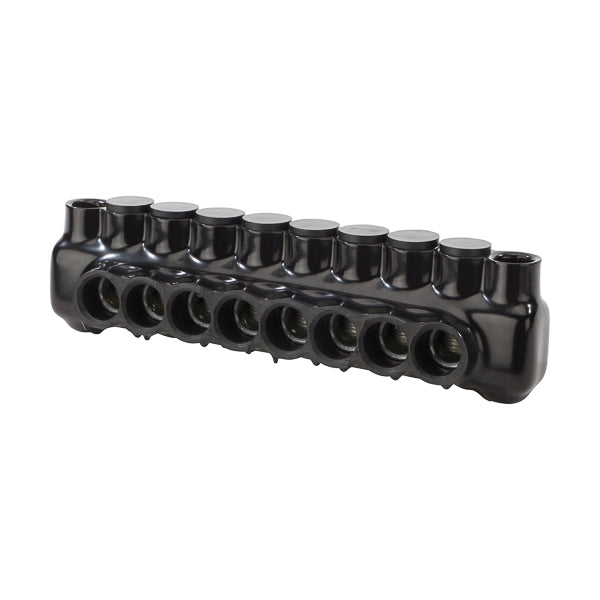 NSI 500 MCM-4 AWG Polaris Insulated Multi-Tap Connector 8-Port Dual Sided Entry And Mountable-2 Per Pack (IPLMD500-8)