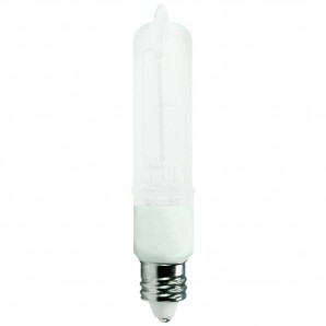 Standard 500W T4 Halogen 130V Mini Candelabra E11 Base Single Ended Frosted JD Bulb (JD7035F)