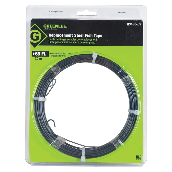 Greenlee Fishtape Replacement-Steel-65 Foot (RS438-65)
