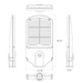 RAB Cobrahead KAI Roadway Lights Wattage/CCT Selectable 200W/180W/160W 3000K/4000K/5000K T3 Distribution Pole Mount Roadway Gray (KAI-3T200RG)