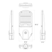 RAB Cobrahead KAI Roadway Lights Wattage/CCT Selectable 70W/60W/50W 3000K/4000K/5000K T3 Distribution Pole Mount Roadway Gray (KAI-3T70RG)