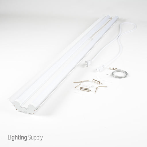 Keystone 4 Foot LED Shop Light-2 Lamp Design-Complete Fixture (KT-SHLED40-48-840 /G2)