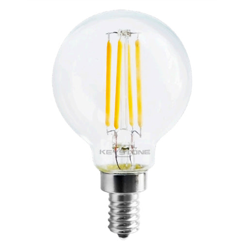 Keystone 40W Equivalent 4.5W 350Lm G16 LED Bulb E12 90 CRI Dimmable 3000K (KT-LED4.5FG16-E12-930-C)