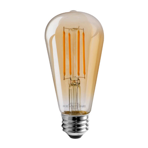 Keystone 40W Equivalent 4.5W 350Lm ST19 LED BulbE26 80 CRI Dimmable (KT-LED4.5FST19-E26-822-A)