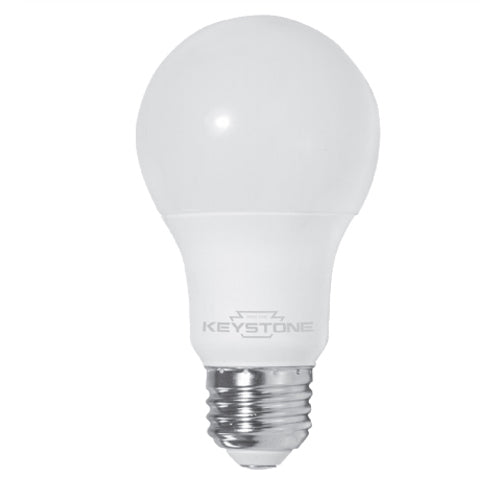 Keystone 40W Equivalent 6W 450Lm A19 Bulb E26 90 CRI Dimmable 2700K (KT-LED6A19-O-927)
