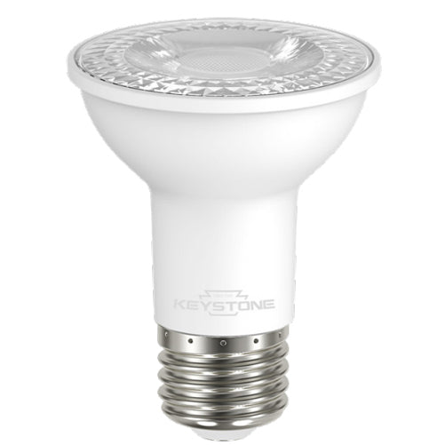 Keystone 50W Equivalent 6W 500Lm PAR20 Lamp Flood E26 90 CRI Dimmable 5000K (KT-LED6PAR20-F-950)
