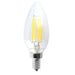 Keystone 60W Equivalent 5.5W 500Lm B11 LED Bulb E12 90 CRI Dimmable 2700K Clear (KT-LED5.5FB11-E12-927-C)