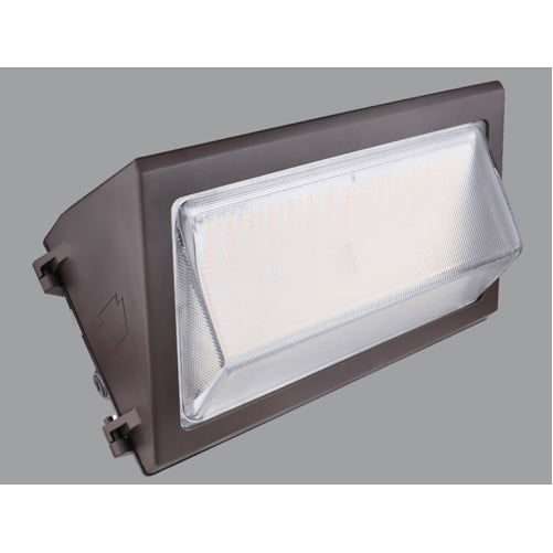 Keystone LED Wall Pack 400W Equivalent 120W 15600Lm Standard Bronze Traditional Open Face Large Housing 0-10V Dimming (KT-WPLED120-L1-8CSB-VDIM)