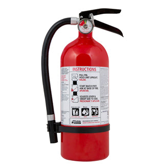 Kidde FX210R 2-A 10-B C 4 Pound Fire Extinguisher With Wall Hook Disposable PE Box White (21005771)