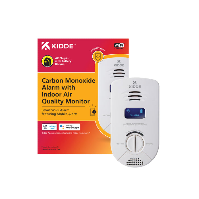 Kidde KN-COP-DP-10YL-AQ-WF Carbon Monoxide Alarm With Indoor Air Quality Monitor (21031211)