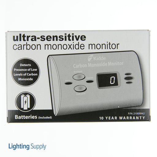Kidde KN-COU-B DC Ultra Sensitive Carbon Monozide Monitor Boxed (21009942)