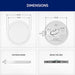 Leviton 9 Inch Round Surface Mount Downlight 18W 1500Lm CCT Selectable 2700K/3000K/3500K/4000K/5000K 90 CRI 120V White (SDR90-S1W)