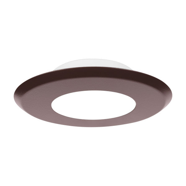 NICOR DLFv5 SureFit 5 Inch LED Flush Mount Downlight Wattage/CCT Selectable 8W/10W/12W 2700K/3000K/3500K/4000K/5000K 120V 90 CRI Round Oil Rubbed Bronze Magnetic Trim (DLF5S120S9OB)