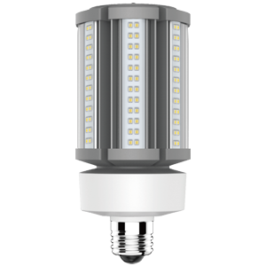 TCP LED HID Corn Cob Lamp HID175 36W Non-Dimmable 50000 Hours 175W Equivalent 4000K E26 Base 5400Lm Clear 120V (L36CCE26U40K)