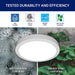 Leviton 7 Inch Round Surface Mount Downlight 15W 1100Lm CCT Selectable 2700K/3000K/3500K/4000K/5000K 90 CRI 120V White (SDR70-S1W)