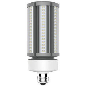 TCP LED HID Corn Cob Lamp HID200 45W HID Non-Dimmable 50000 Hours 200W Equivalent 4000K 6750Lm E26 Base Clear 120V (L45CCE26U40K)