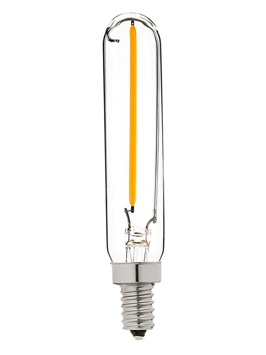 Aamsco Hybrid LED T8 Lamp 1W 15Lm Candelabra E12 Base Clear (LED-1W-T8HYBRID-DIM)