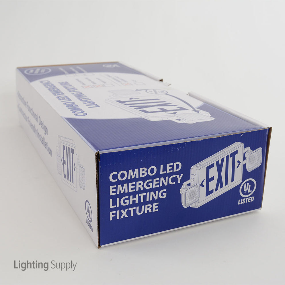 Standard-BL LEDCXTEU2RW LED Double Face Exit/Emergency — Lighting Supply
