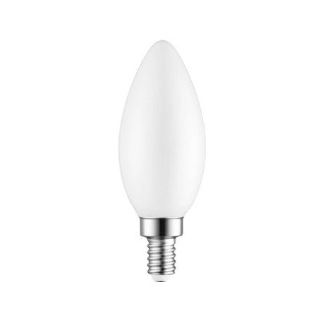 TCP LED Filament Lamp B11 25W Incandescent Replacement 2200K 3W Dimmable E12 Base Frosted (FB11D2522KE12W)