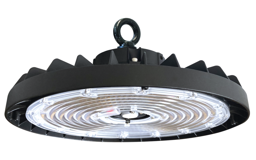 Litetronics LED Round High Bay SL Wattage/CCT Selectable 100W/150W/200W 3500K/4000K/5000K Black 120-277V 80 CRI Black (HBS200B6)
