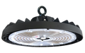 Litetronics LED Round High Bay SL Wattage/CCT Selectable 100W/150W/200W 3500K/4000K/5000K Black 120-277V 80 CRI Black (HBS200B6)