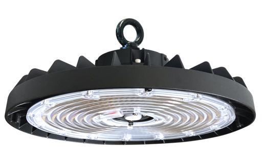 Litetronics LED Round High Bay SL Wattage/CCT Selectable 100W/150W/200W 3500K/4000K/5000K Black 120-277V 80 CRI Black (HBS200B6)
