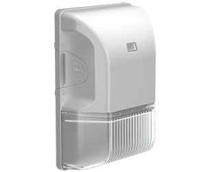 RAB Brisk Mini LED Wall Pack 20W CCT Selectable 3000K/4000K/5000K With Photocell White (BRISK17FA20W)