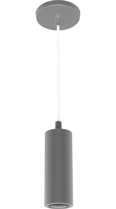 RAB Cylinder Pendant Cord 2 Inch 10W 2700K 120-277V Dimmable 40 Degree Silver (CDLED2PC-10W-40D927-S)