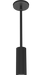 RAB Cylinder Pendant Stem 2 Inch 10W 2700K 120-277V Dimmable 40 Degree Black (CDLED2PS-10W-40D927-K)